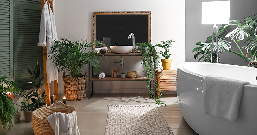 Pflanzen frs Badezimmer - Natur in Bad & Dusche | INHAUS GmbH