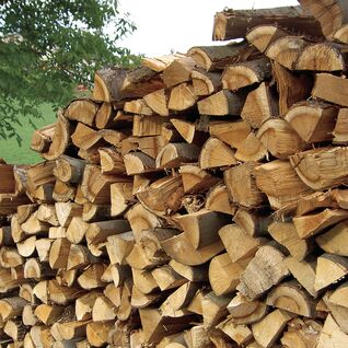 Gestapeltes Brennholz im Freien, gut belüftet für effizientes Trocknen. Ideal für nachhaltiges Heizen in ländlicher Umgebung. Gestapeltes Brennholz im Freien, gut belüftet für effizientes Trocknen. Ideal für nachhaltiges Heizen in ländlicher Umgebung.