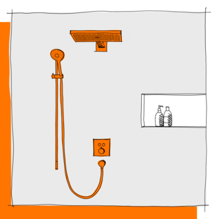 Dusche Armaturen für die Dusche