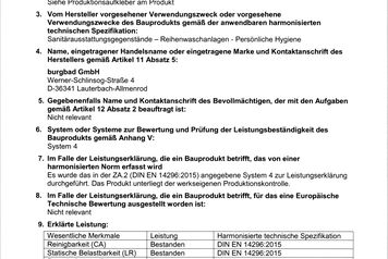 Leistungsbeschreibung Burgbad Mineralguss Reihen WT laut BauPVONr. 305_2011Ref4 Leistungsbeschreibung Burgbad Mineralguss Reihen WT laut BauPVONr. 305_2011Ref4