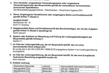Leistungsbeschreibung Burgbad Keramik WT mit Wandbefestigung mit Überlauf laut BauPVONr. 305_2011 Leistungsbeschreibung Burgbad Keramik WT mit Wandbefestigung mit Überlauf laut BauPVONr. 305_2011