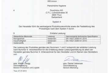Leistungsbeschreibung_Duscholux_14527-DOP2013-1-001_laut_BauPVO_Nr._305_2011 Leistungsbeschreibung_Duscholux_14527-DOP2013-1-001_laut_BauPVO_Nr._305_2011