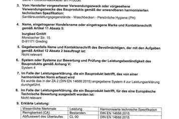 Leistungsbeschreibung Burgbad Keramik Aufsatz WT  laut BauPVONr. 305_2011