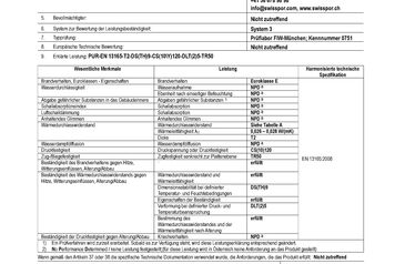 Leistungsbeschreibung_Swisspor_PUR_2_laut_BauPVO_Nr._305_2011 Leistungsbeschreibung_Swisspor_PUR_2_laut_BauPVO_Nr._305_2011