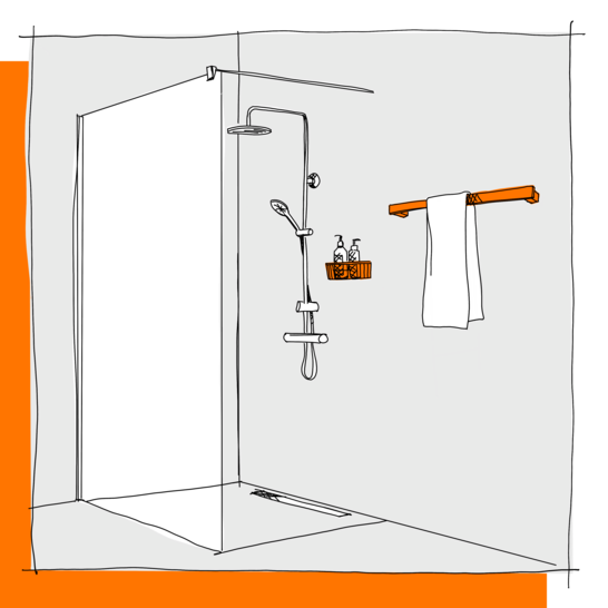 Accessoires für die Dusche